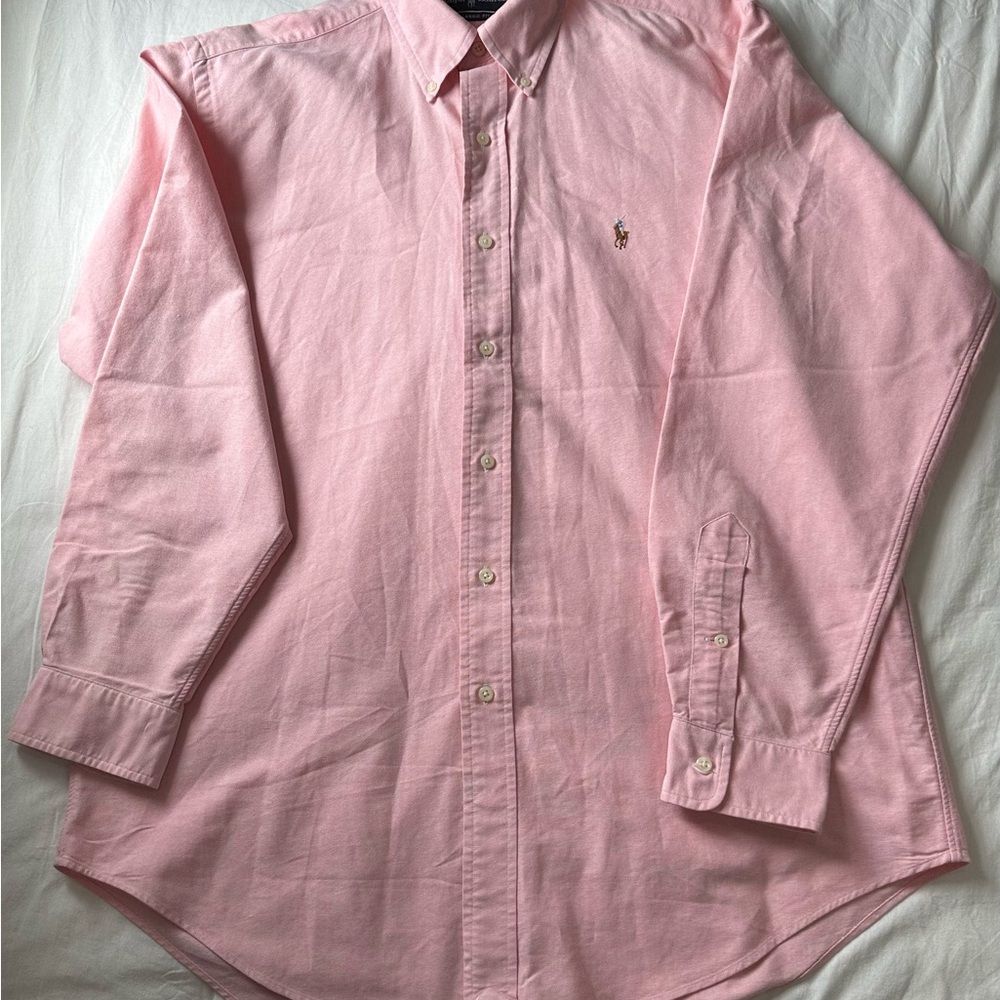 Ralph Lauren The Iconic Oxford Shirt Classic Fit Shirt Kona Orange - Picture 9 of 11